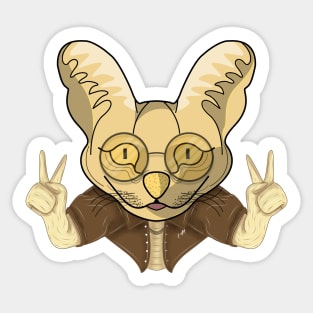 stylish serval cat Sticker